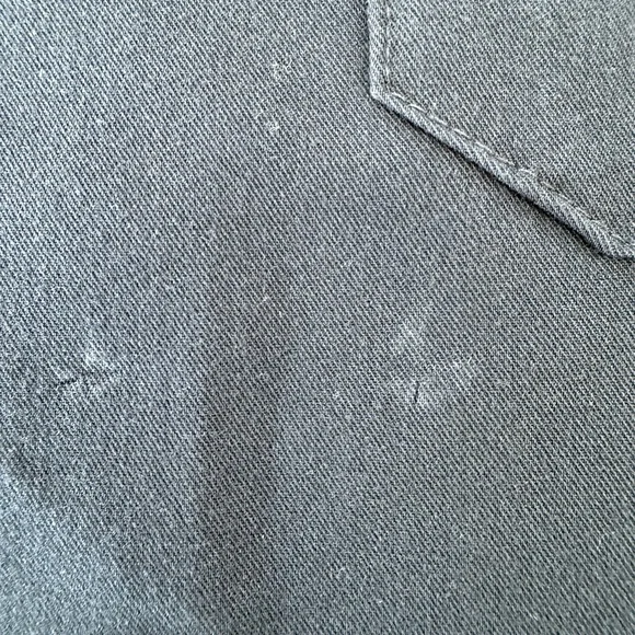 Figs Technical Collection Women's Scrubs Top Navy Blue 2 Pocket Size Medium - Picture 6 of 7